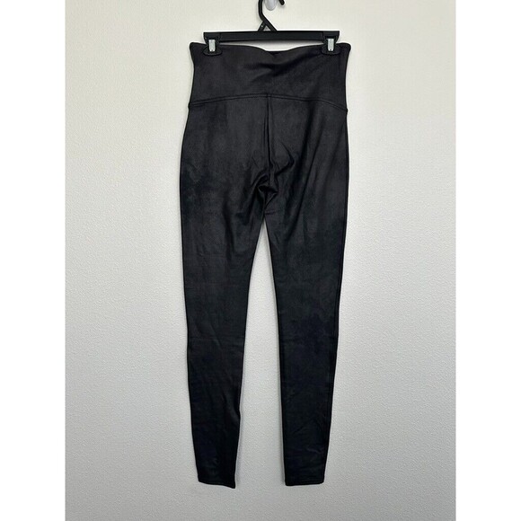 Spanx Women's Faux Leather Leggings Full Length Black Size XL Stretch Slimming - Picture 2 of 7